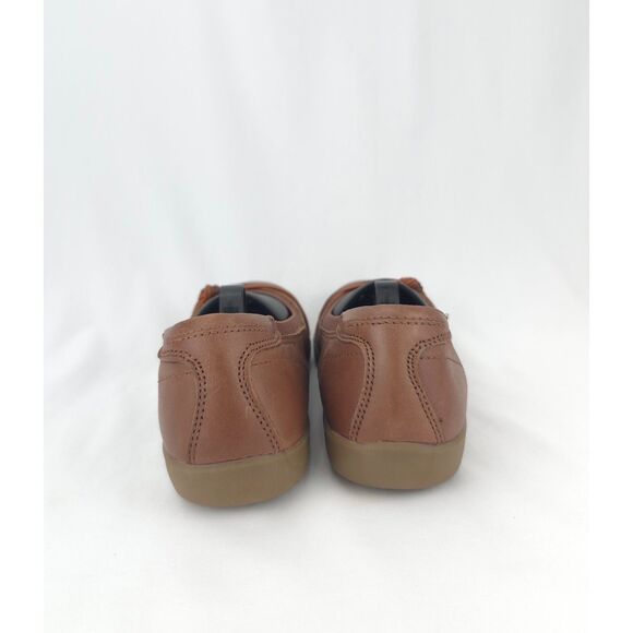 Women's Brown Leather Clarks Meadow‎ Rae Knot-Trim Comfort Flats Shoes Size 7 - Picture 5 of 13